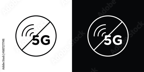 NoG signal sign design elements pack. Vector symbols for UI Designs