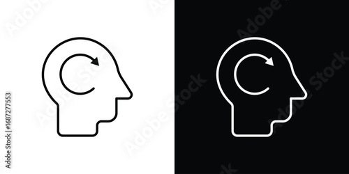 Memory recall icon design elements pack. Vector symbols for UI Designs