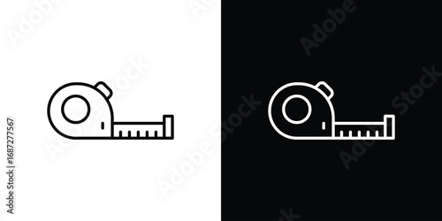 Measuring tape icon design elements pack. Vector symbols for UI Designs