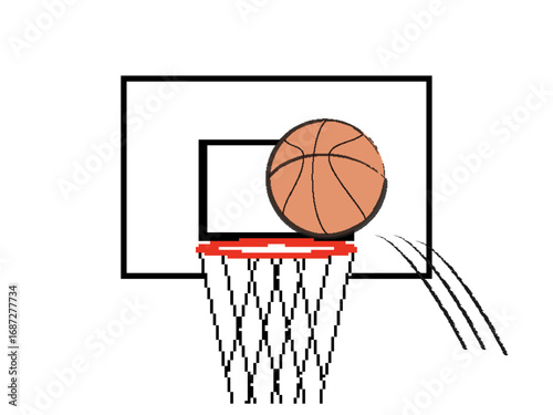 basketball and goal