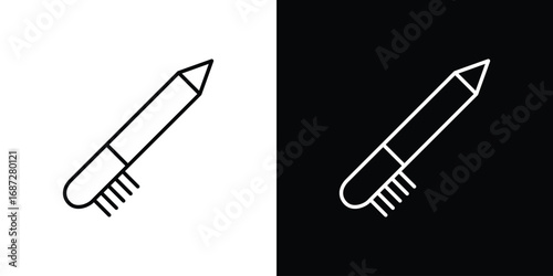 Eyeliner icon design elements pack. Vector symbols for UI Designs