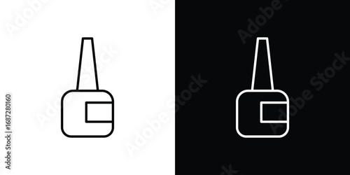 Eyeliner bottle icon design elements pack. Vector symbols for UI Designs