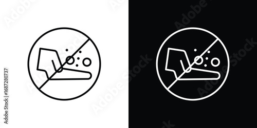Do not feed the animals sign design elements pack. Vector symbols for UI Designs