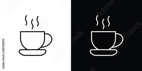 Cup of coffee icon design elements pack. Vector symbols for UI Designs
