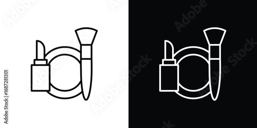 Cosmetics icon design elements pack. Vector symbols for UI Designs