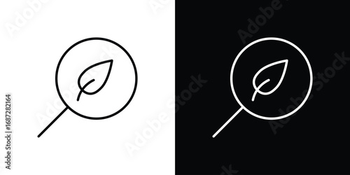 Botany icon design elements pack. Vector symbols for UI Designs