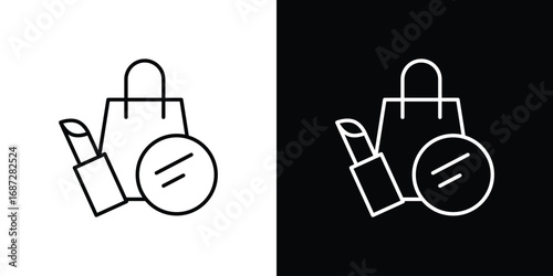 Beauty shopping icon design elements pack. Vector symbols for UI Designs