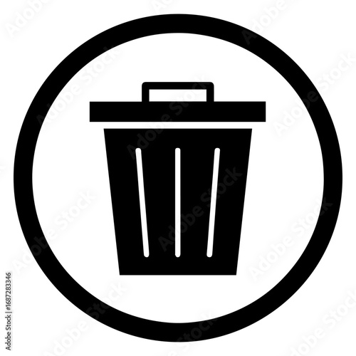 Digital trash recycle bin vector