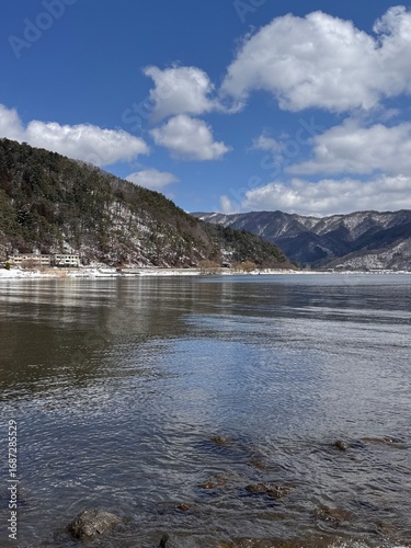Blue Skies over Kawaguchiko
