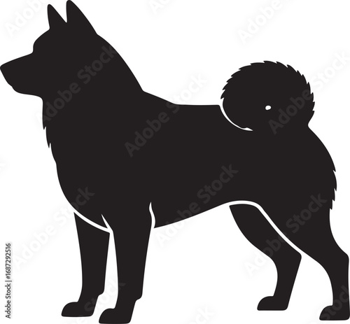 Black Dog Silhouette Canine Companion