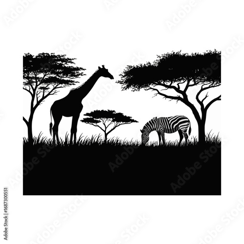 Safari Animal Silhouette