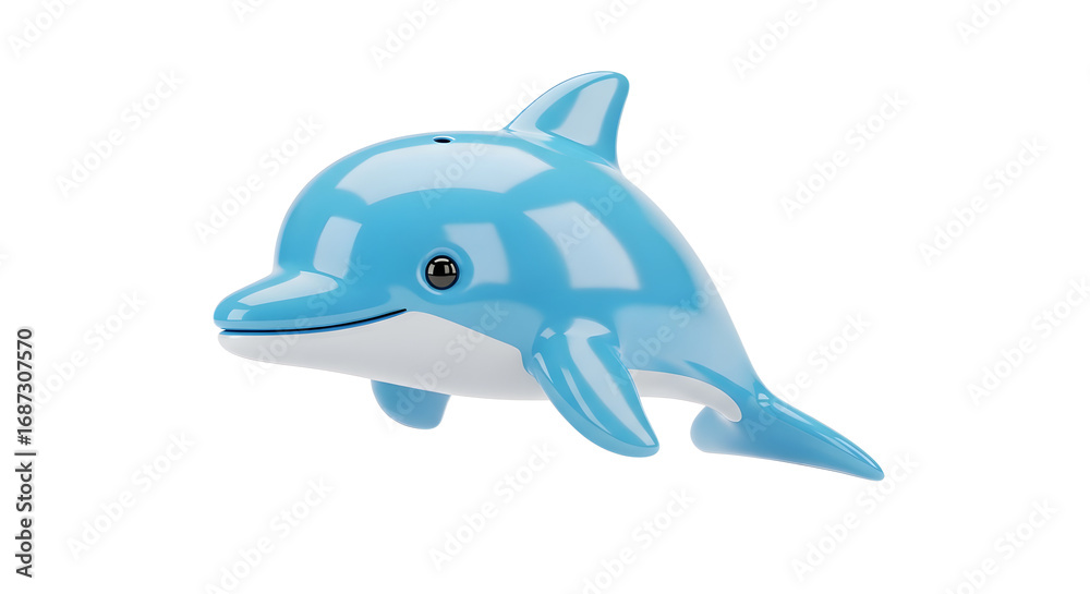 Fototapeta premium Blue Dolphin Figure