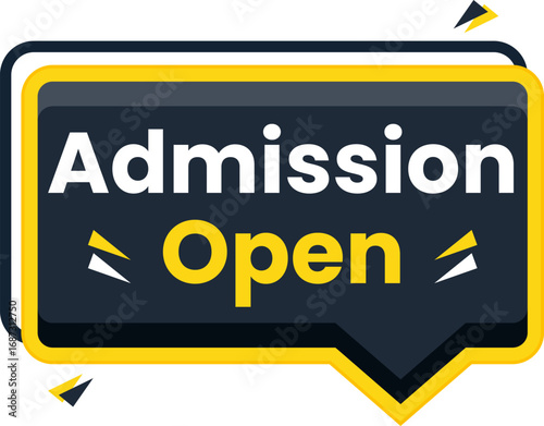 admission open banner clipart design