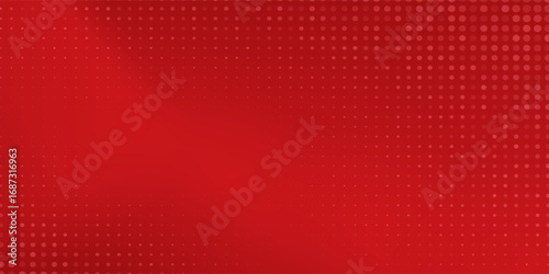 Red diagonal geometric shape with halftone. Modern fiber textured vector eps 10