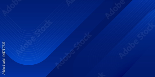 Abstract blue background. Modern simple blue geometric design. Minimal shapes. Suit for booklet, brochure, banner, poster, website, flyer, cover, corporate, backdrop. Vector illustration