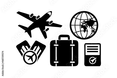 Travel and vacation icons