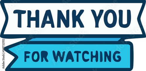 Appreciation message on a blue and white banner.
