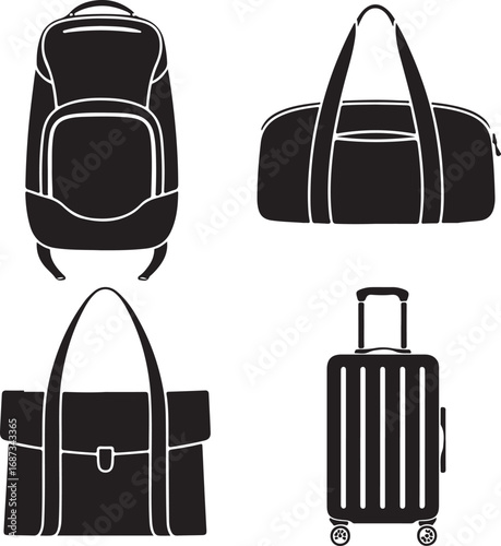 Backpack duffel bag satchel rolling suitcase luggage