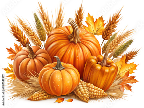 pumpkin and autumn leaves illustration,horizontal,thanksgiving,invitation,icon set,giving,ornate,clip art,colourful,colours,marketing,border,females,glittering,group,handwriting,messy,peaceful,simplic