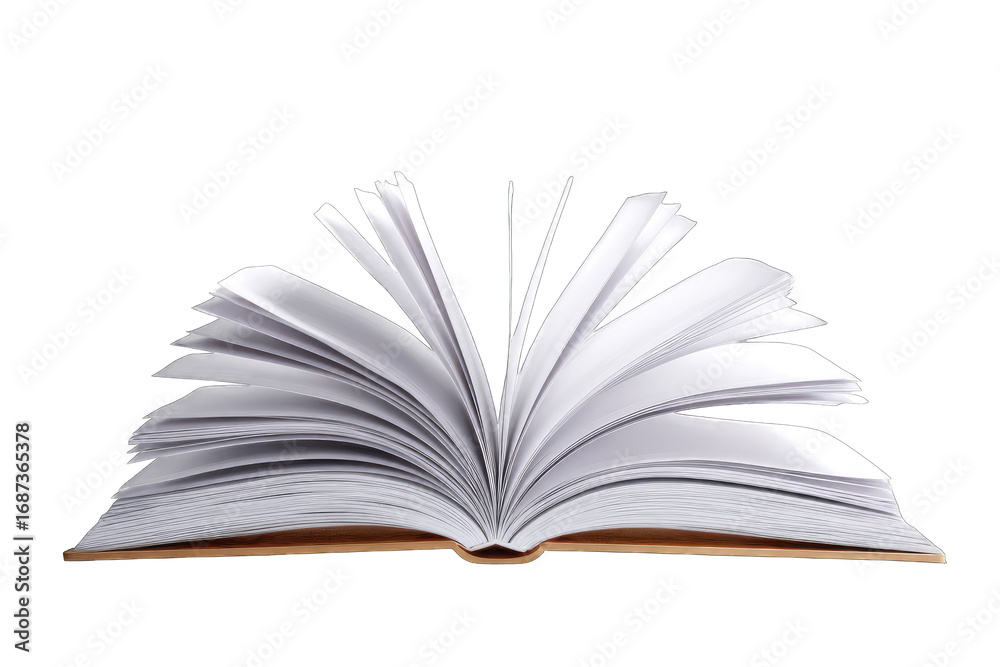 Fototapeta premium Open book, pages fanned