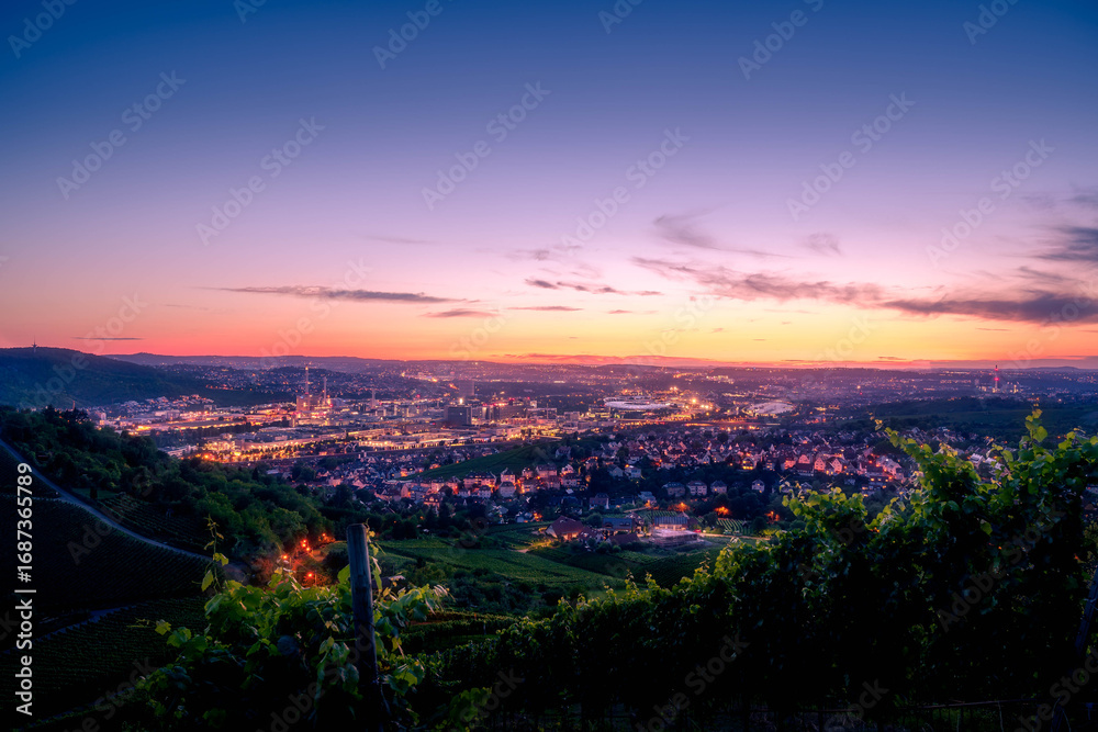 Fototapeta premium Stuttgart Citylights