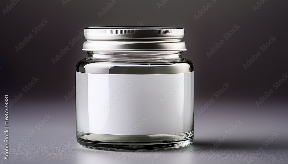 custom made wallpaper toronto digitalclear glass jar with a blank label ideal for candle or cosmetic product features a metallic silver lid
