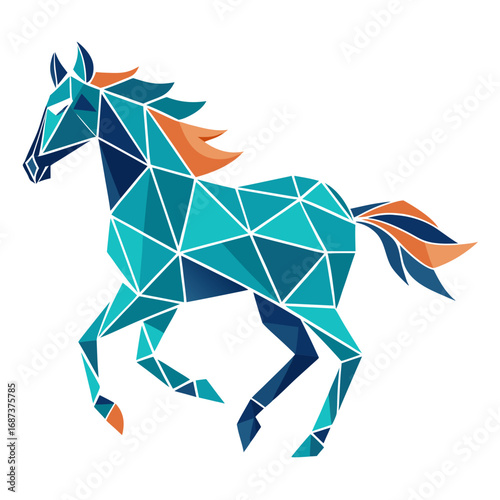 vector illustration of a horse