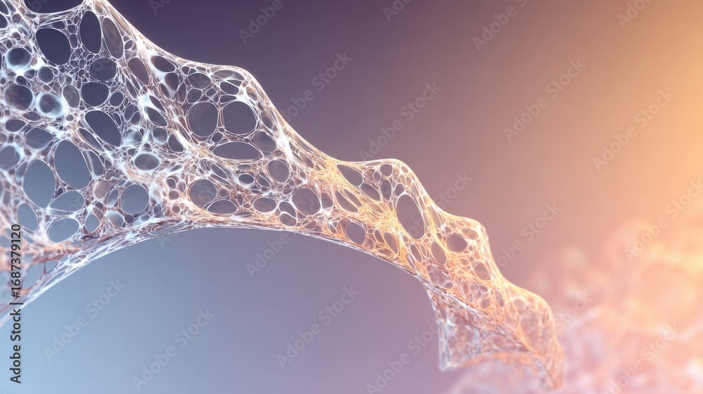 Naklejka premium abstract organic flowing network