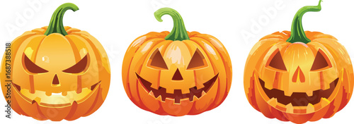 “Halloween pumpkin vector with a carved face – perfect for party invites, posters, and decorations.”