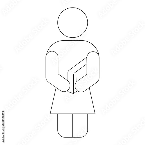 Freshman pixel perfect linear icon. Ninth grade student. High school pupil with rucksack. Thin line customizable illustration. Contour symbol. Vector isolated outline drawing. Editable stroke