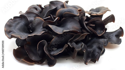 Wood Ear Mushroom (Auricularia auricula): Black Fleshy Fungus with Chewy Texture, Ideal for Stir-Fries, Soups & Salads – Nutritious Edible Mushroom for Home Cooking & Asian Cuisine