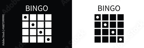 Bingo board icon. lottery tickets sign. lotto bingo cards symbol. flat style. vector illustration. eps 10 .