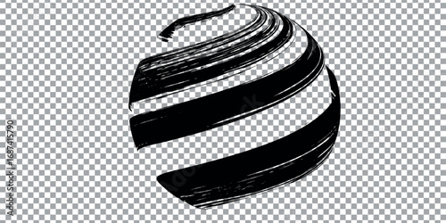 vector black line, grunge brush strokes ink paint isolated on white background