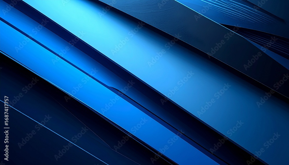 Obraz premium Abstract blue geometric design