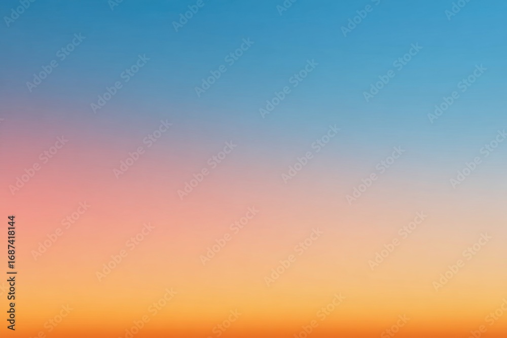 Naklejka premium Soft gradient of sunset colors