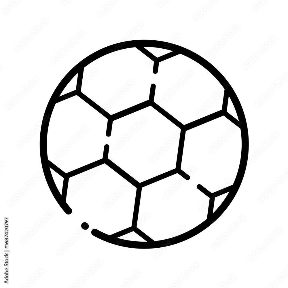 Obraz premium Soccer ball - vector icon