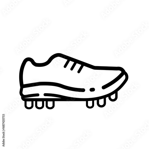 Soccer cleats - vector icon