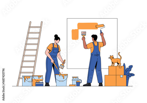 Home renovation and interior painting services for a fresh new look