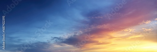 Colorful sunset cloudscape