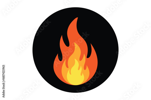 Fire icon collection. Fire flame vector icon set in black color. Flammable sign. Fire flame symbol. Flames icon sign symbol collections, vector illustration. Bonfire silhouette logotype. Flat style