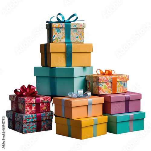 colorful gift boxes
