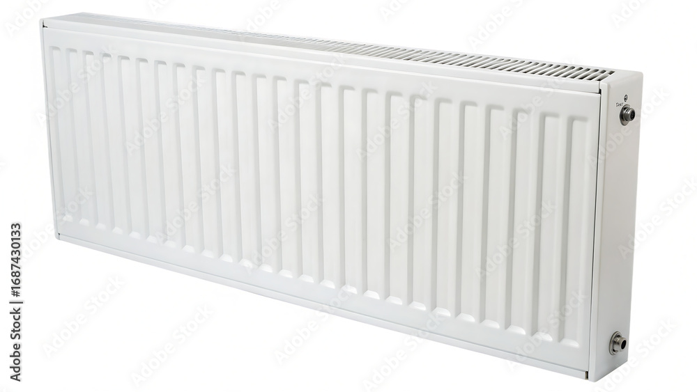 custom made wallpaper toronto digitalWhite radiator cut out on white background PNG. AI GENERATED.  
