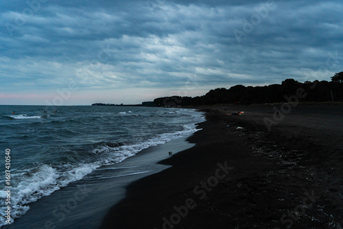 sunset on the beach