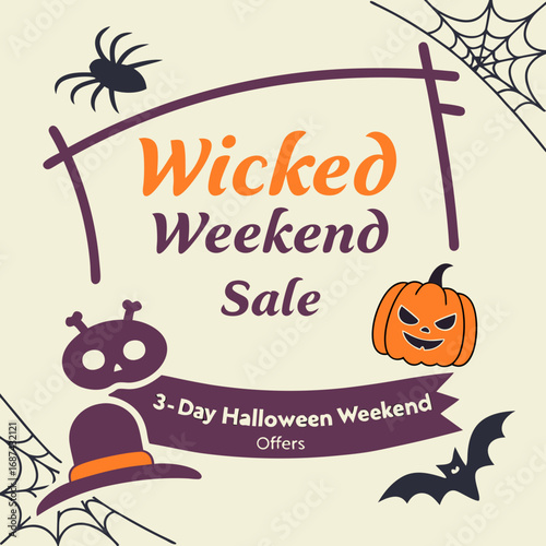 Wicked halloween weekend sale event with special offers for a limited time only shop now and save big time