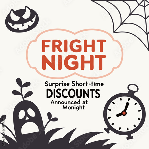 Fright night halloween party surprise discounts announced at monight spooky season sale event promotion offer