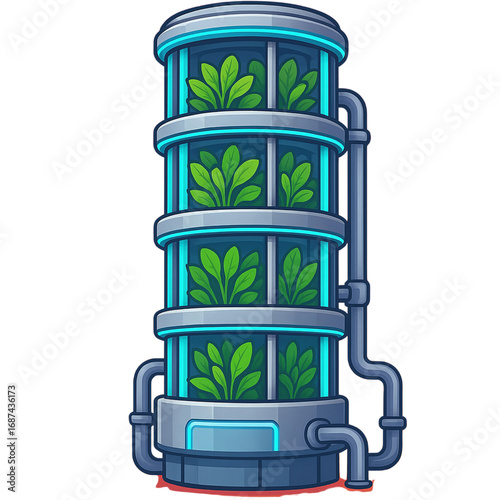 Plant Growth Chamber Hydroponic Cultivation System for Greenery