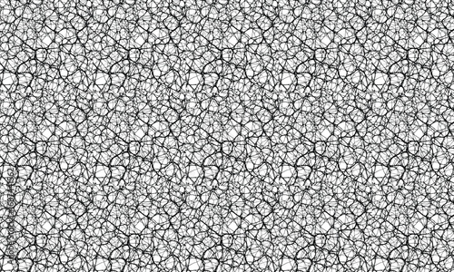 Seamless floral fabric pattern on a black and white vintage textile backdrop.