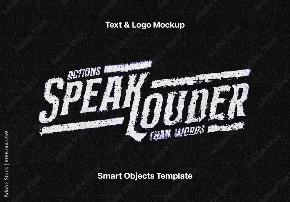 Ink Distortion Text Effect Mockup Stock Template | Adobe Stock