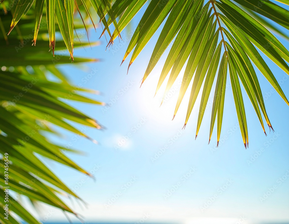 Fototapeta premium palm tree on the beach