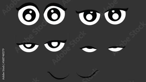 Hand-Drawn Eyes Blink | Frame by Frame Animation Vector Sequence
